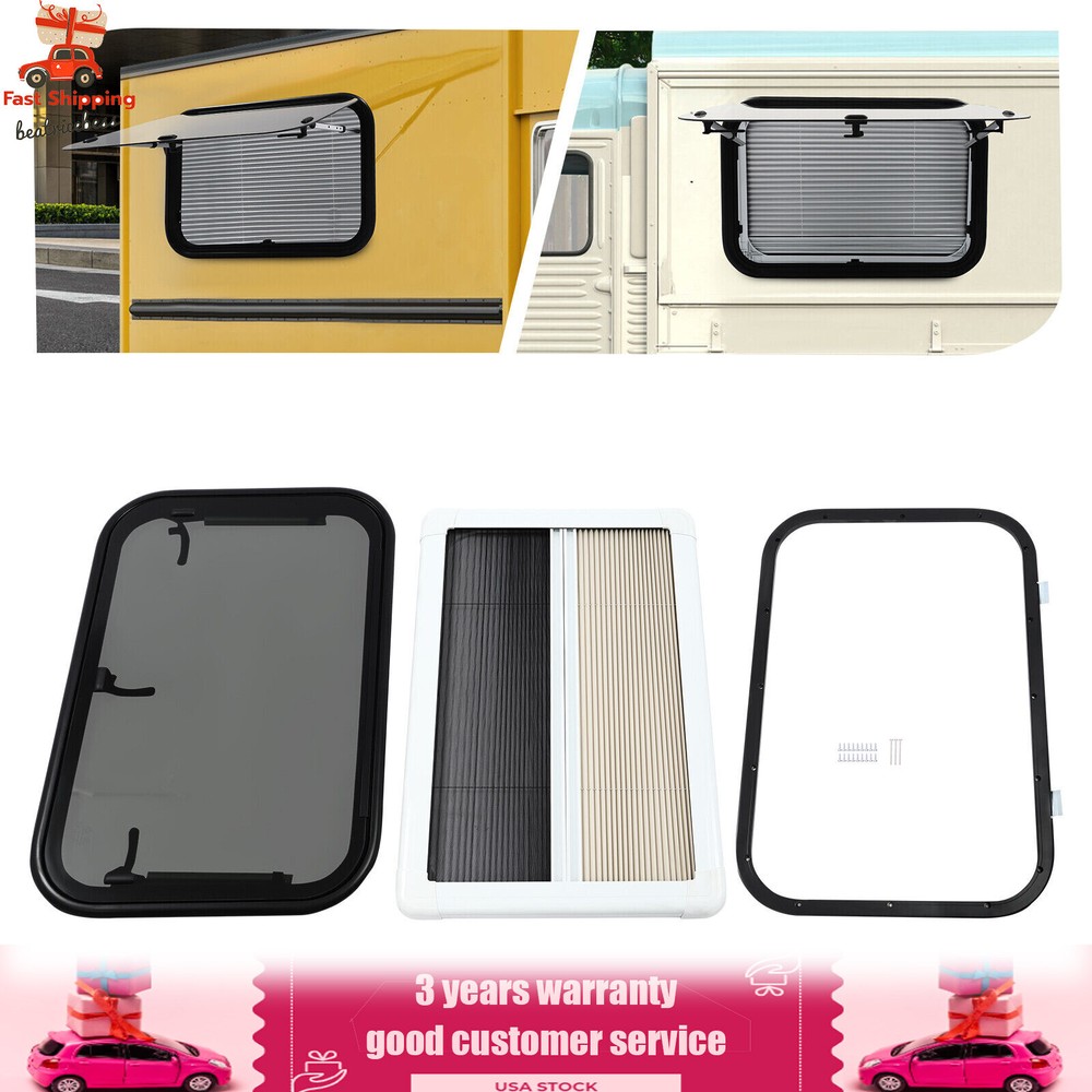 RV Push Out Window Exit Window Trailers Vans Trucks Rectangular Venting Window