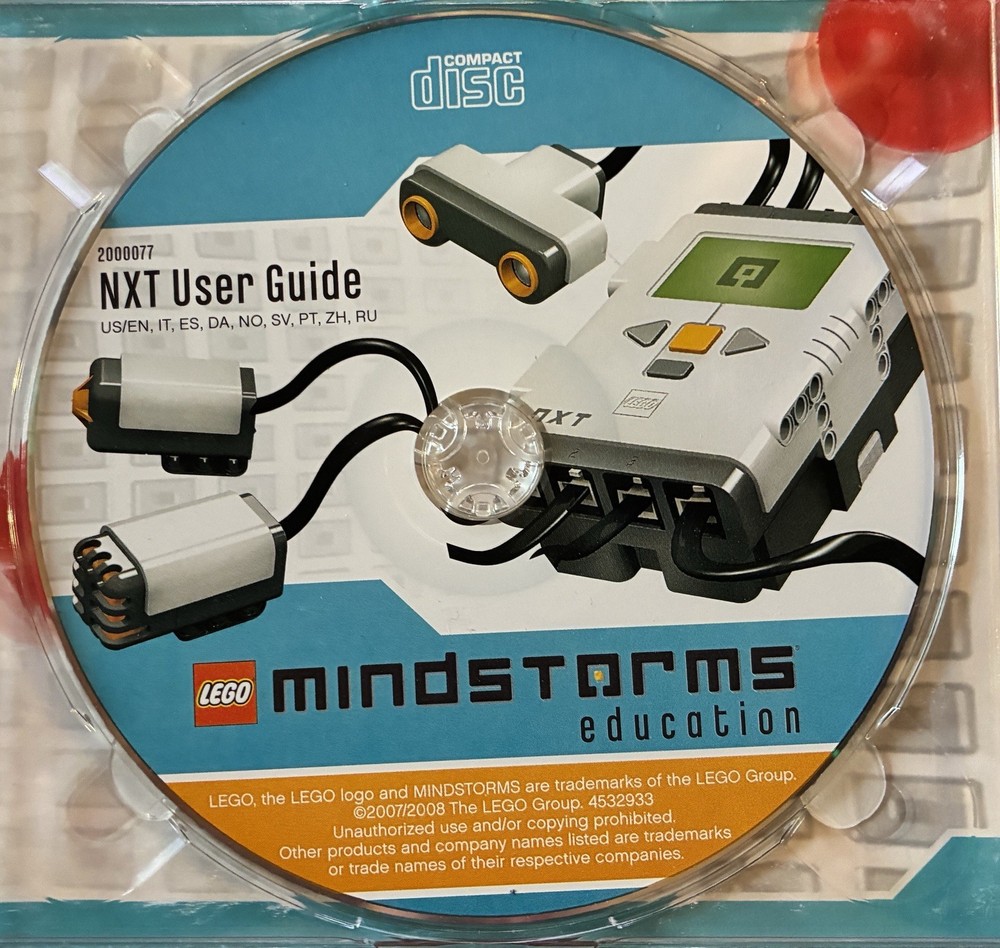 Lego Mindstorms Education NXT 2000077 Software V1.1 User Guide.