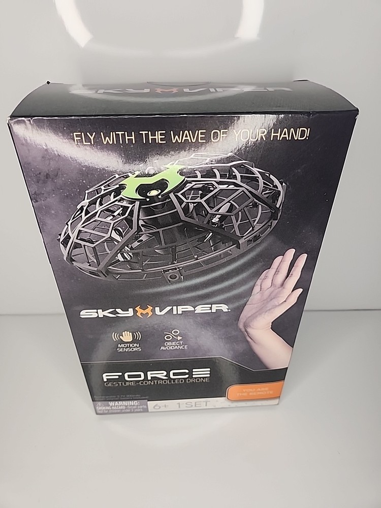 SKY VIPER FORCE HAND-CONTROLLED HOVER DRONE BY SKYROCKET-NO REMOTE REQUIRED
