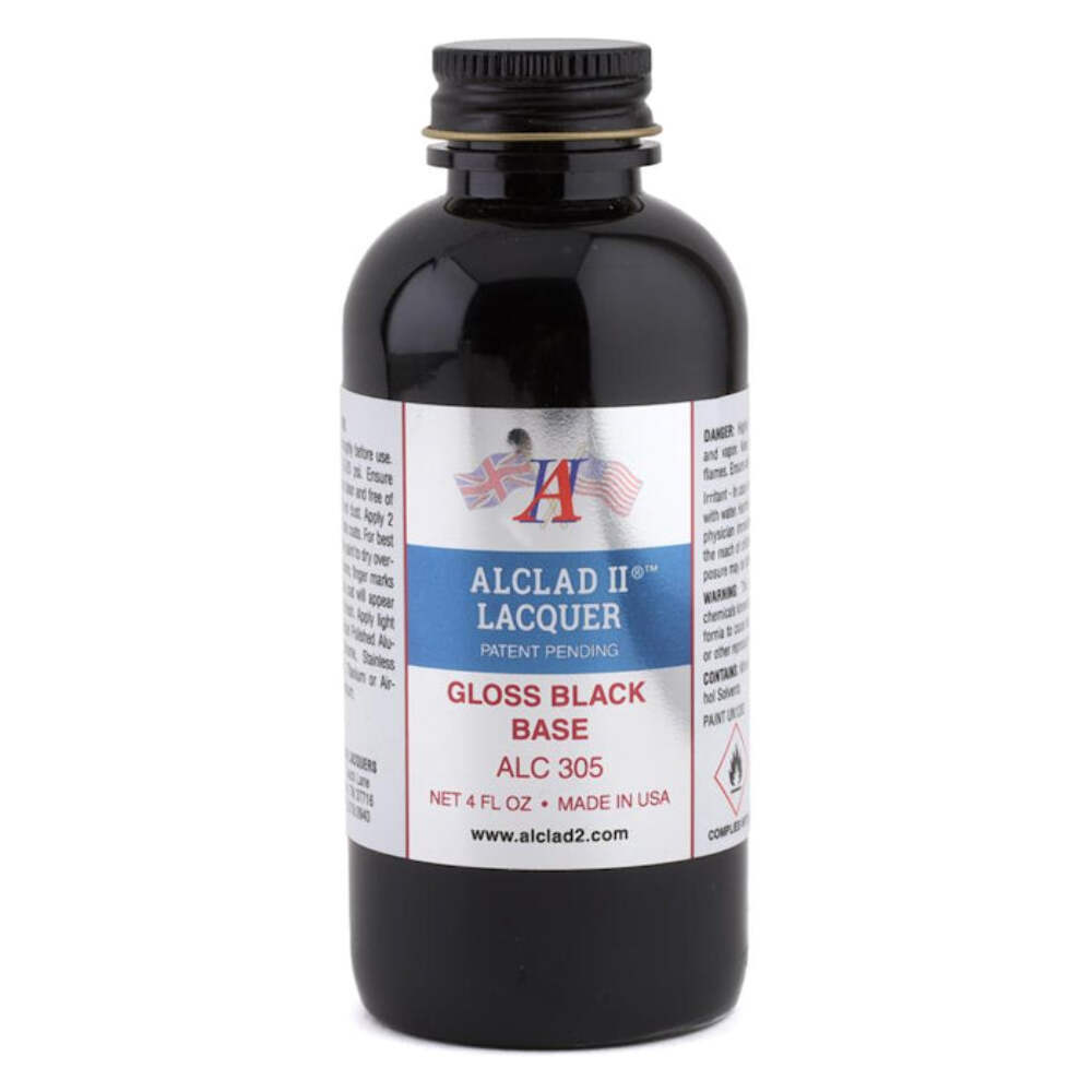 ALC-305 Gloss Black Enamel Base 4 oz. bottle