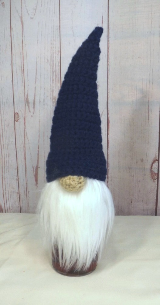 Gnome Crochet Bottle Toppers / Wall Decor - Solid Colors