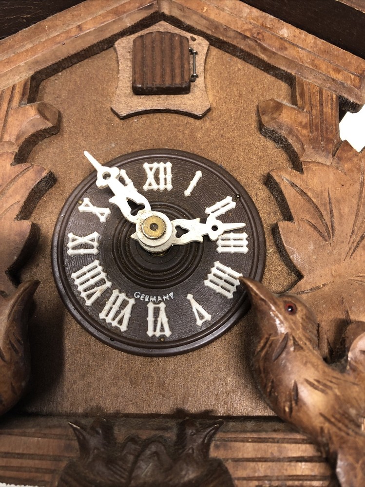 Vintage German Cuckoo Clock Birds—untested