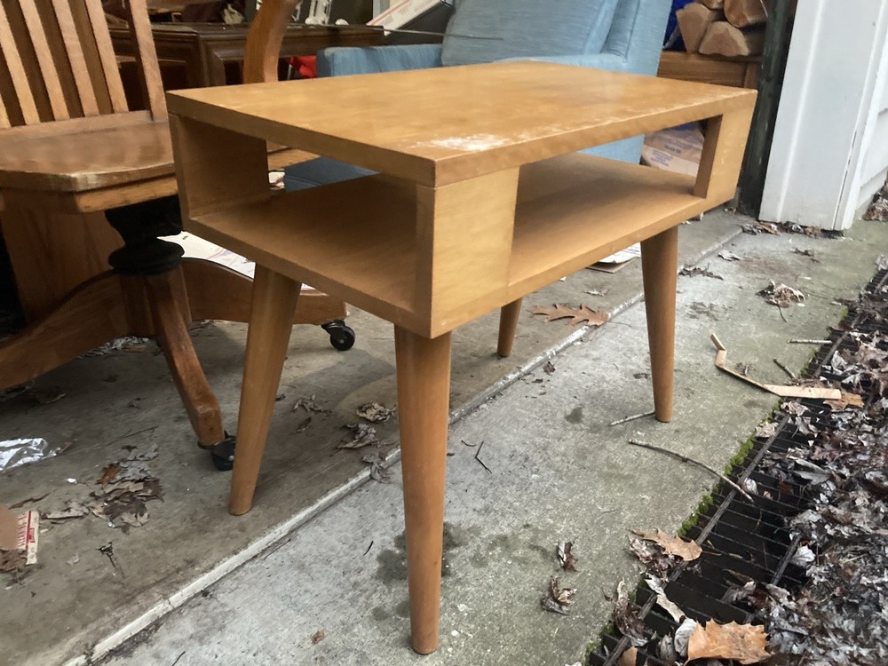 Vtg Mid Century Modern Conant Ball End Side Table