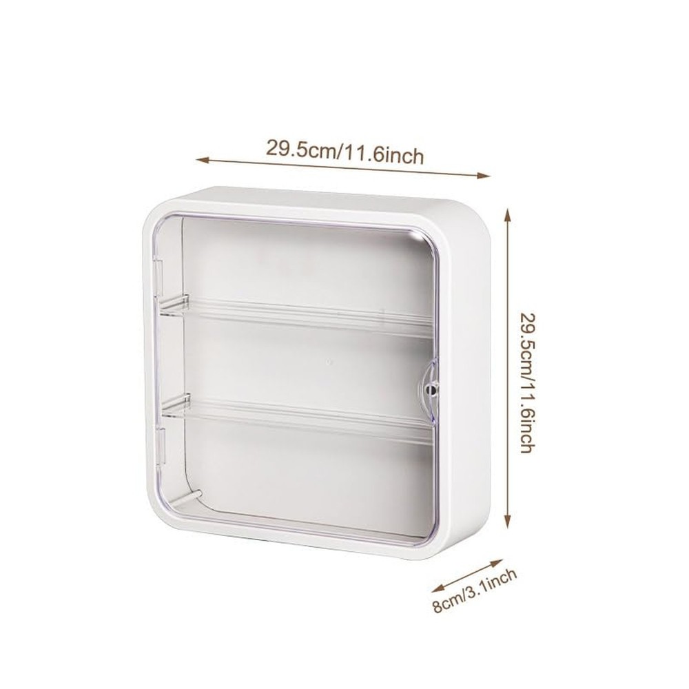 Clear Display Case for Figures, Acrylic Wall Mounted or Desktop Doll Storage ...