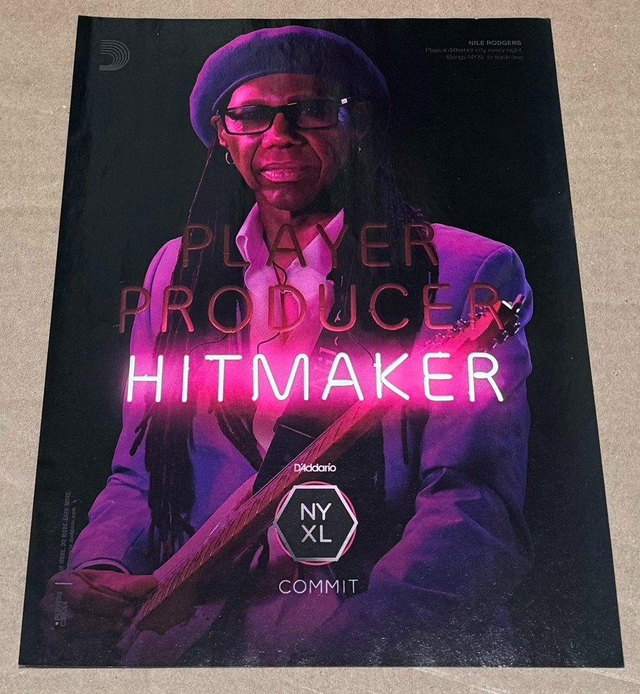 D'Addario Strings - NILE RODGERS -  2017 Print Advertisement