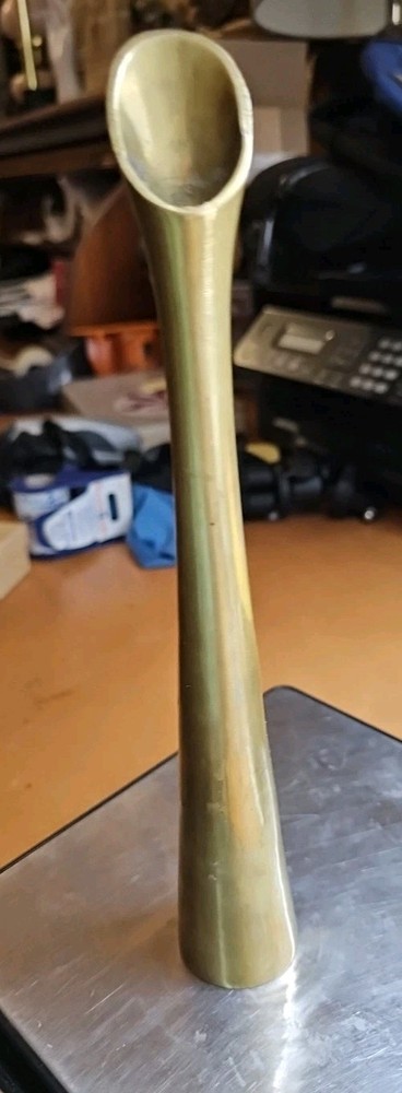 Brass Bud Vase 9.5" Tall
