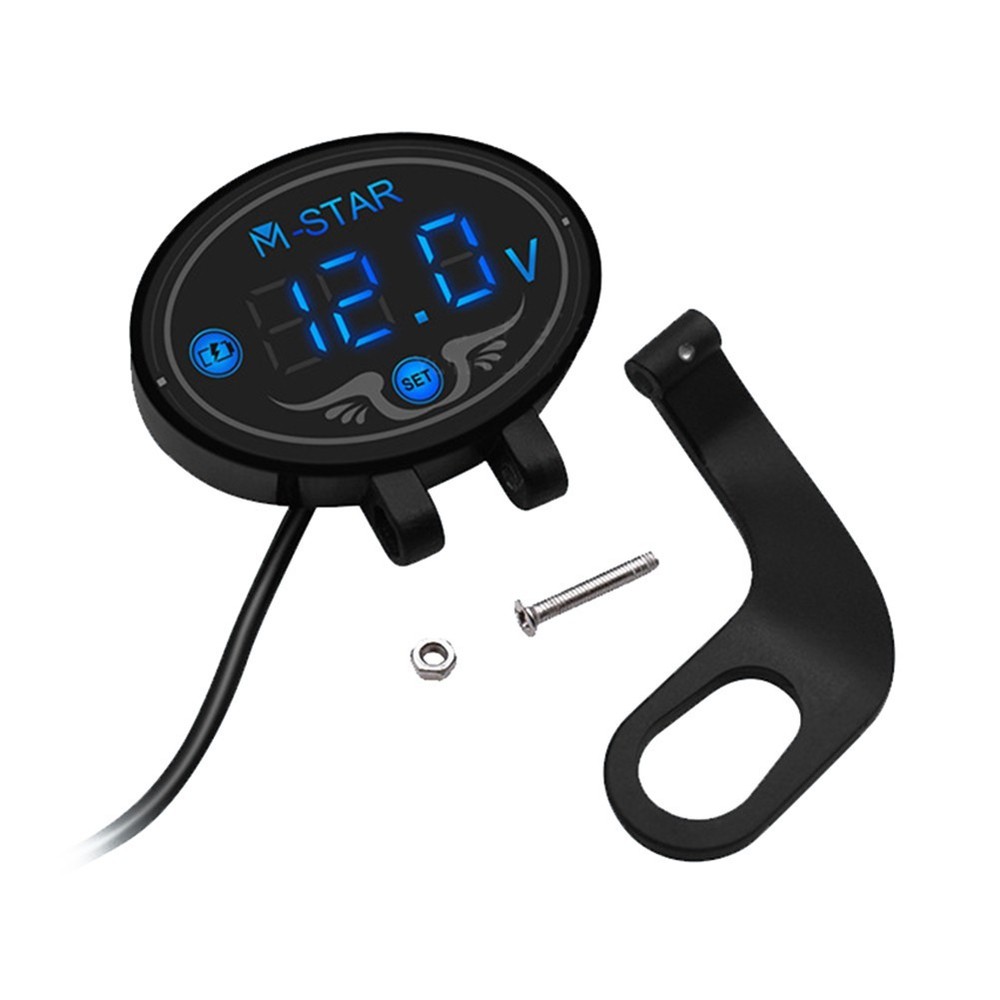 DC 12V LED Panel Digital Voltage Volt Meter Display Voltmeter For Motorcycle Car