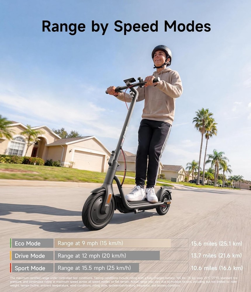 Navee V25 Pro E-Scooter – 500W 31Mi Range Foldable Design Excellent Condition