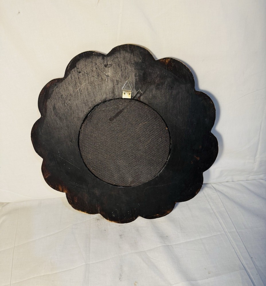 Vintage Peruvian Mirror Reverse Painted
