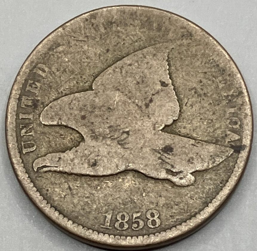 1858 Flying Eagle Cent ~ Good