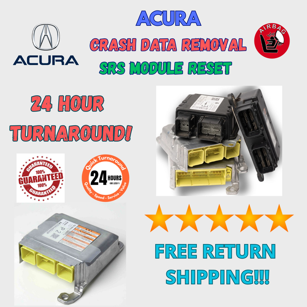 ACURA SRS RESTRAINT MODULE RESET CRASH DATA CLEARING SERVICE