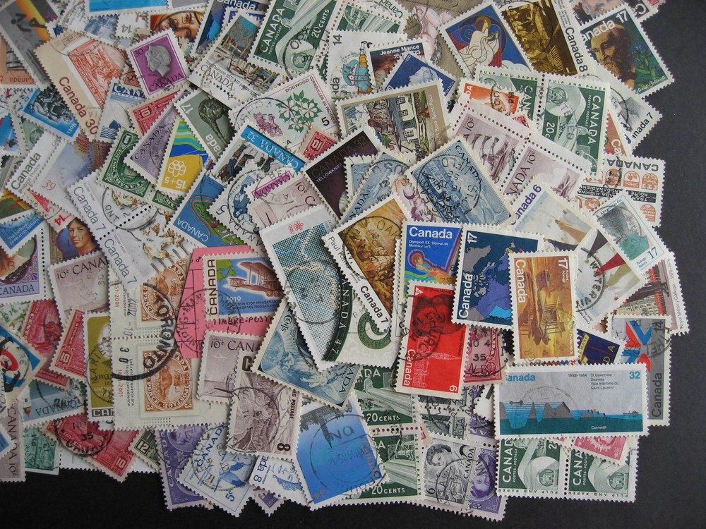 Canada double size elusive cancel mixture 400 stamps with CDS cancels some SON!
