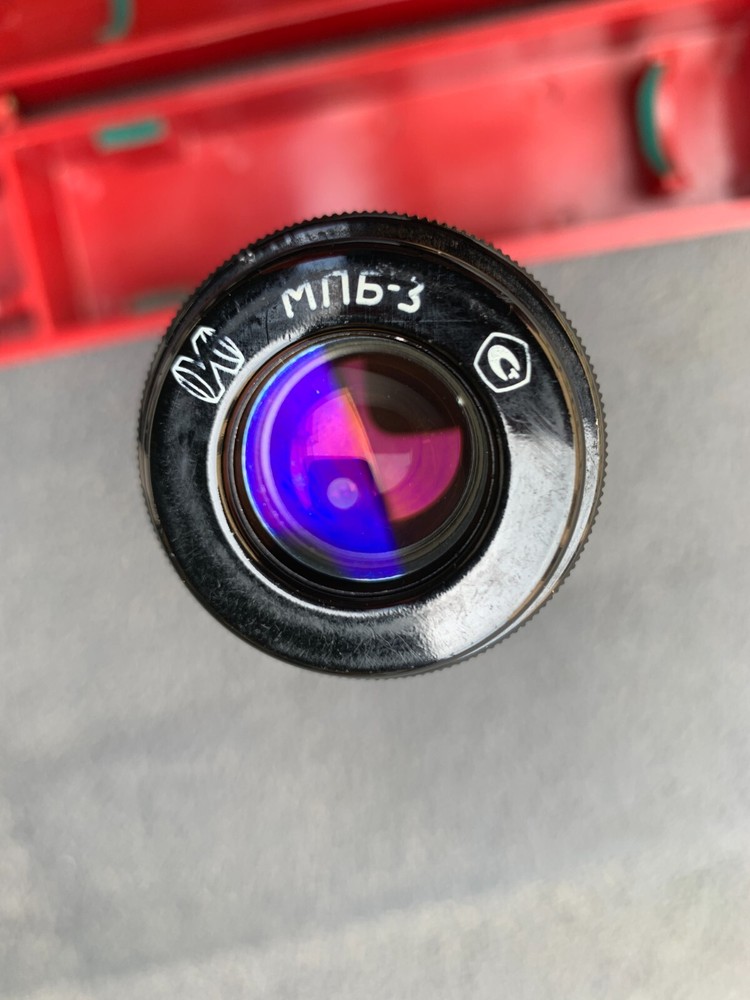 Vintage Soviet Microscope MPB-3 with Case & Manual