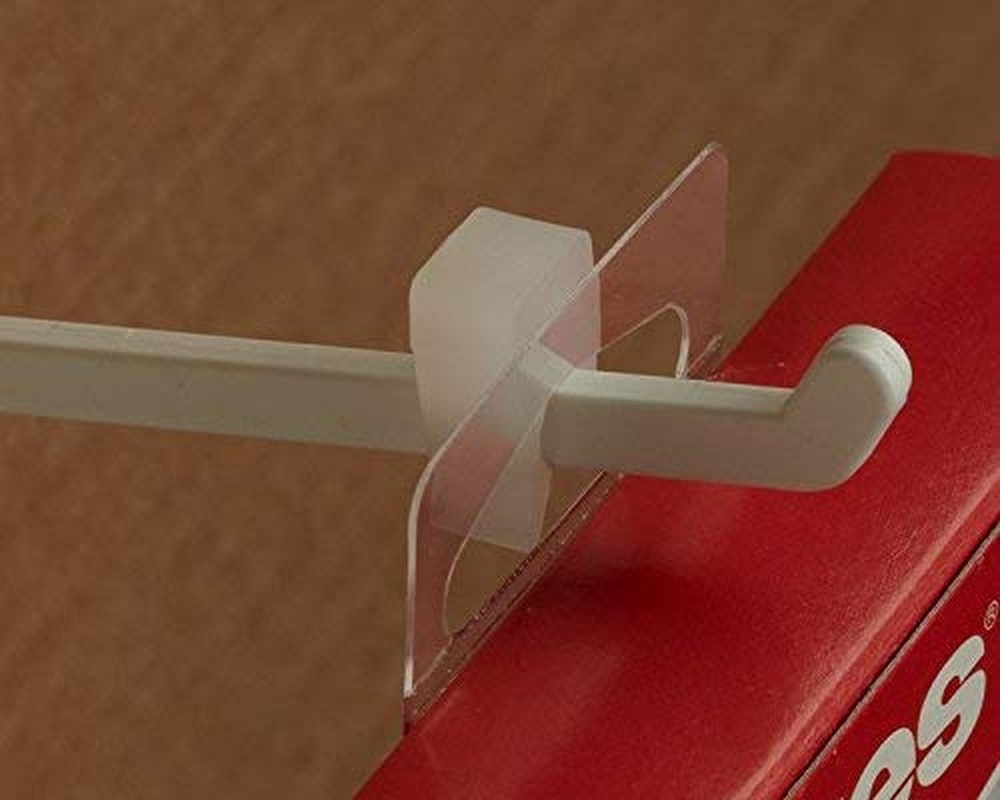 Peg Hook Stoppers, Inventory Control Clips to Help Keep Merchandise on Hooks,...