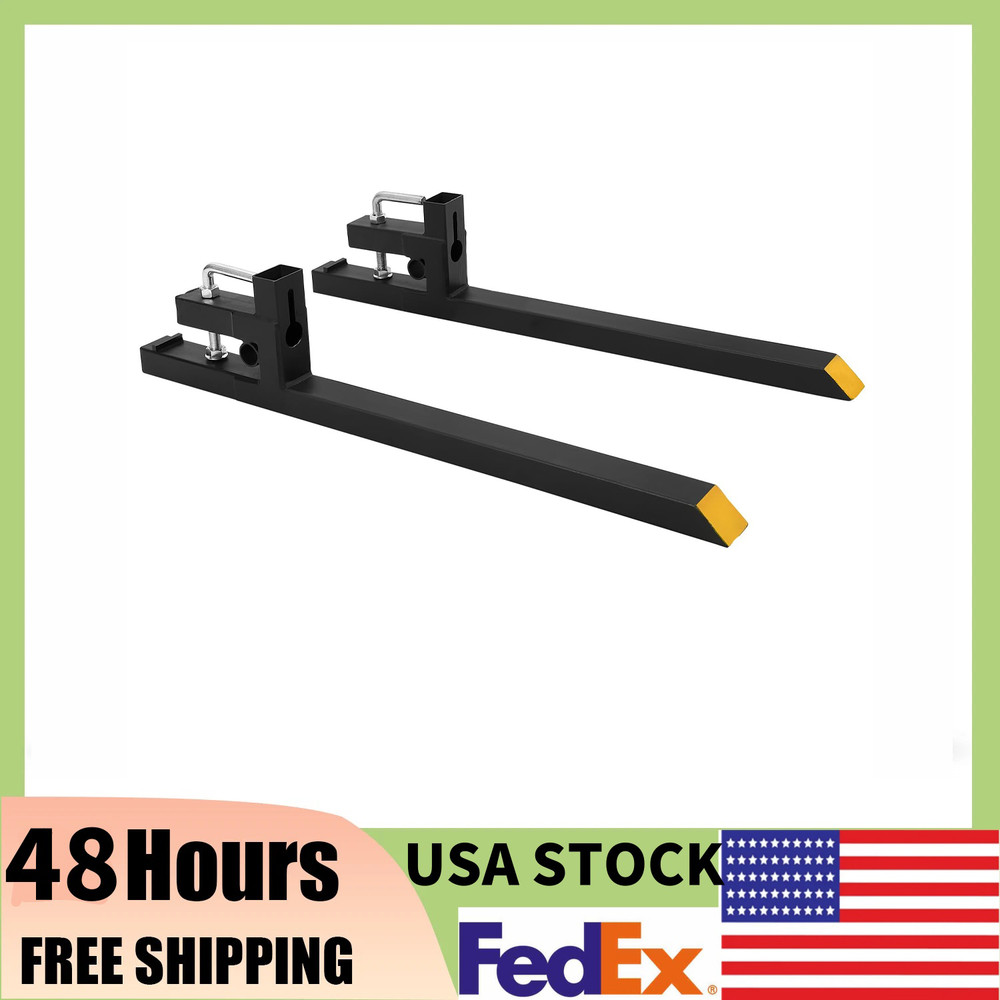 60"Skid Steer Pallet Heavy Duty Tractor Fork Attachment,4000LBS,Tractor Loader