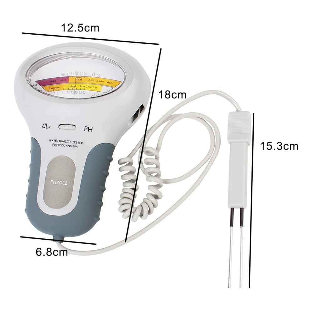 2 in 1 Water Quality Testing Device PC-102 Tester for Swimming Pool SPA1458
