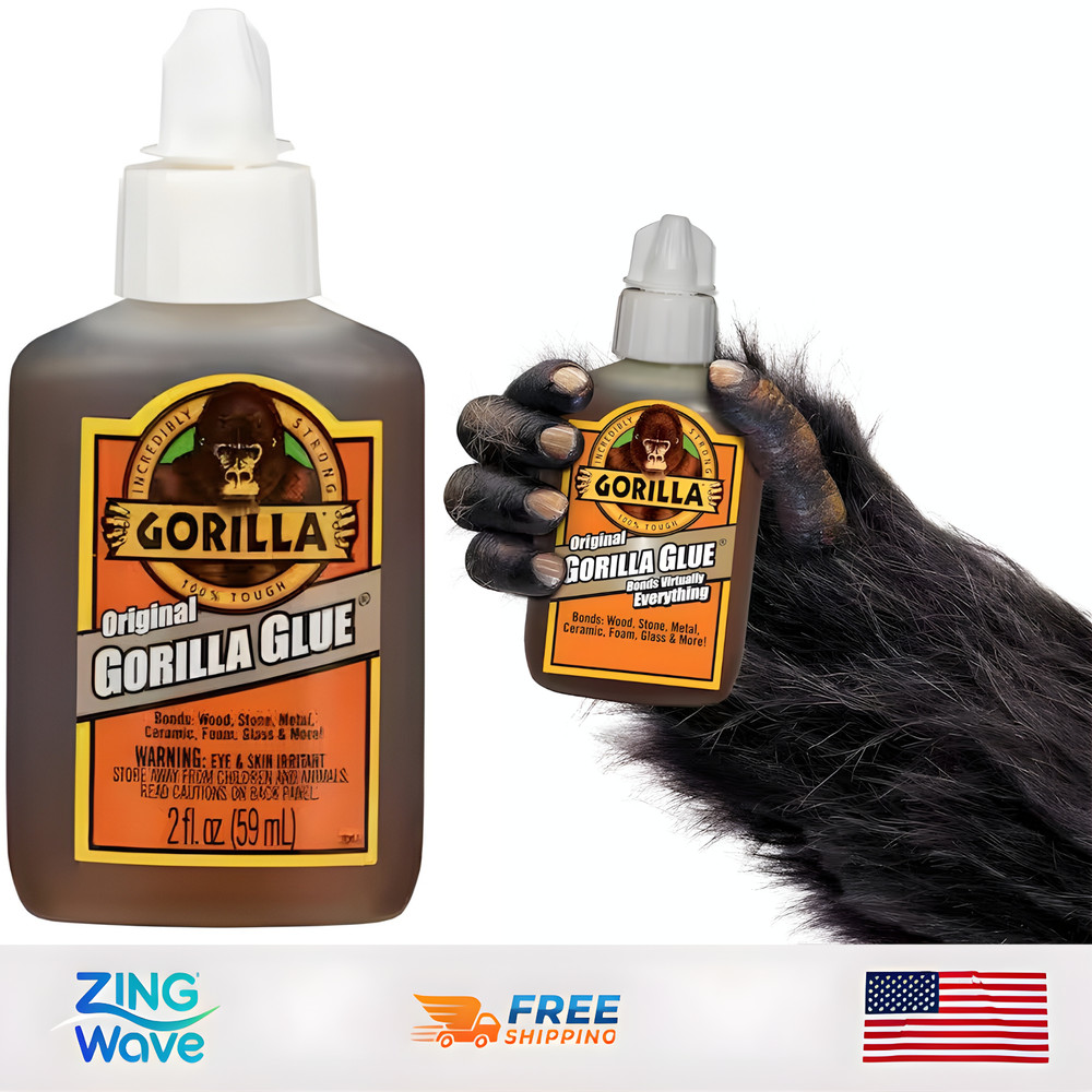 Gorilla Waterproof Glue 2 oz Strong Bond Multi Surface Heavy Duty Glue