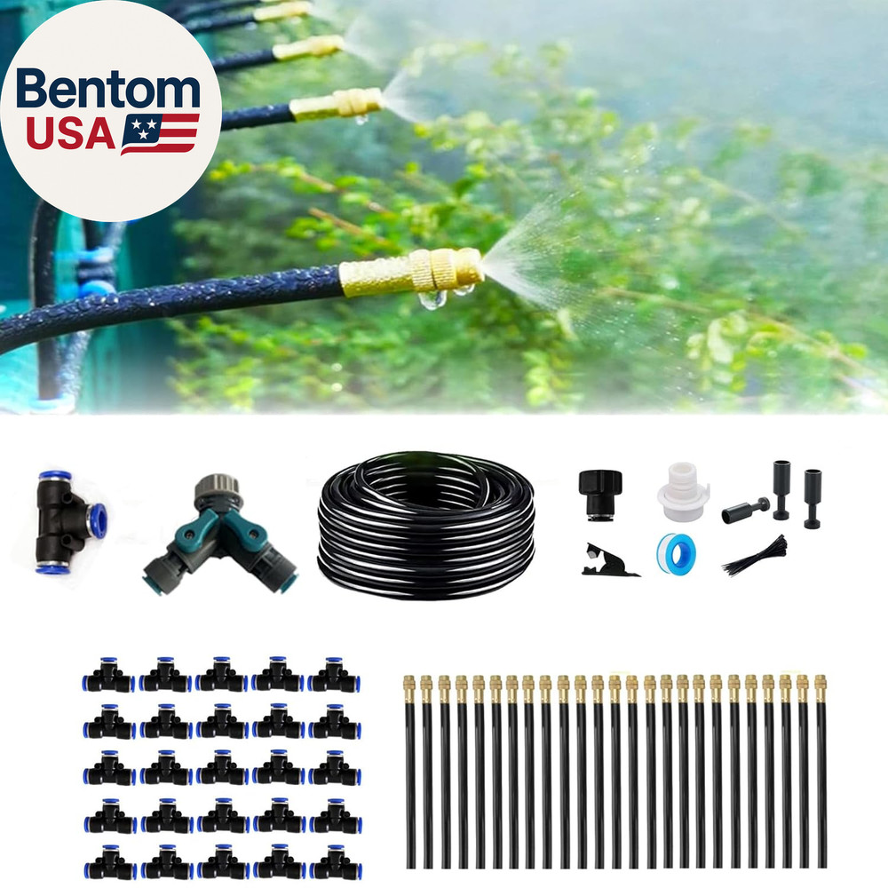 New Drip Irrigation Kit, Automatic Garden Watering System, Quick Connector and 3