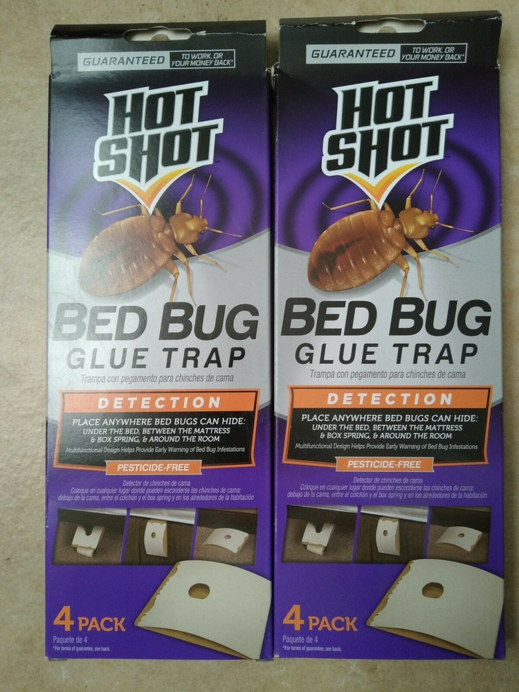 Hot Shot PREVENT Bed Bugs, Glue Trap Stations Bedbug Detection (2 Boxes)