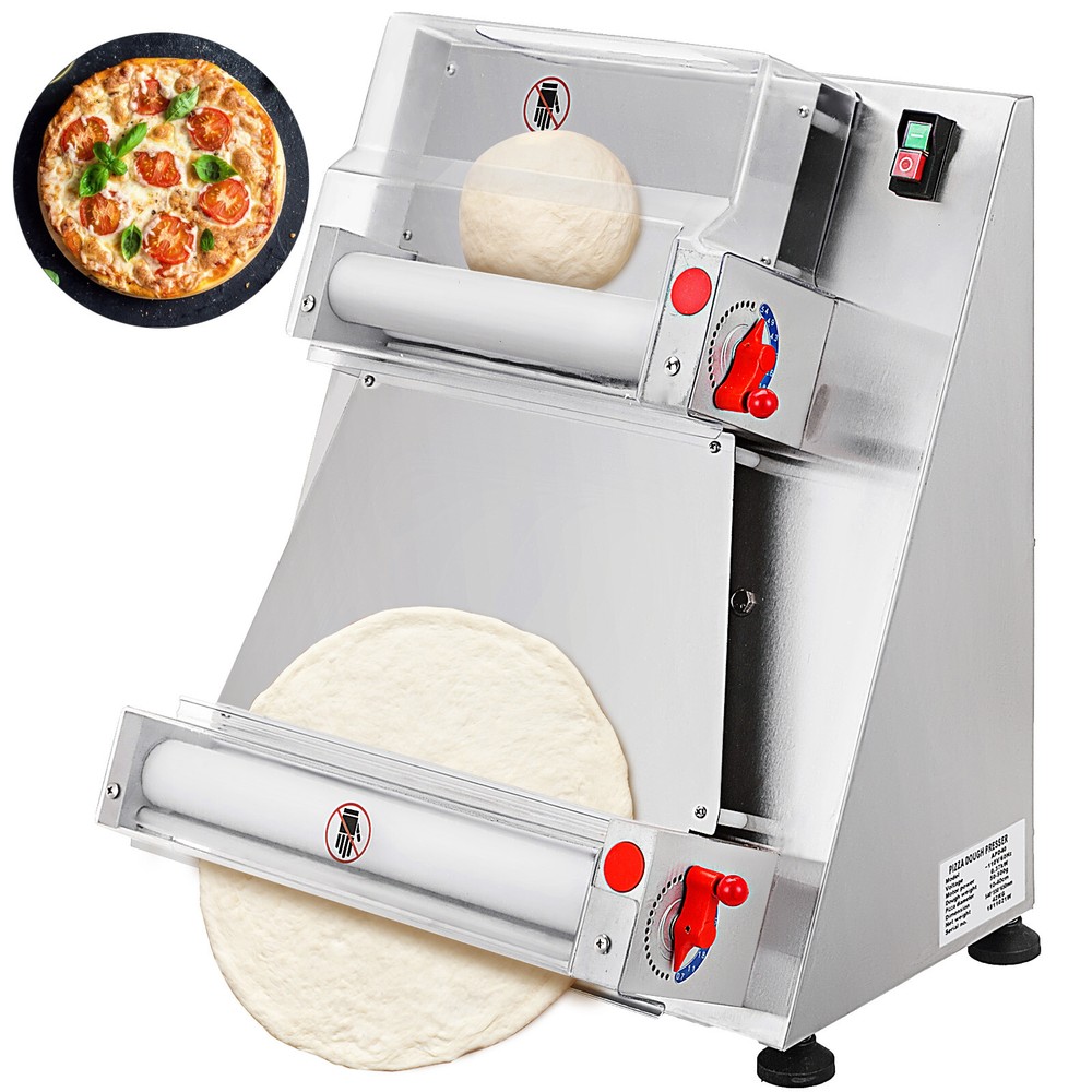 110V Electric Pizza Maker Dough Roller Sheeter Pastry Press Rolling Machine