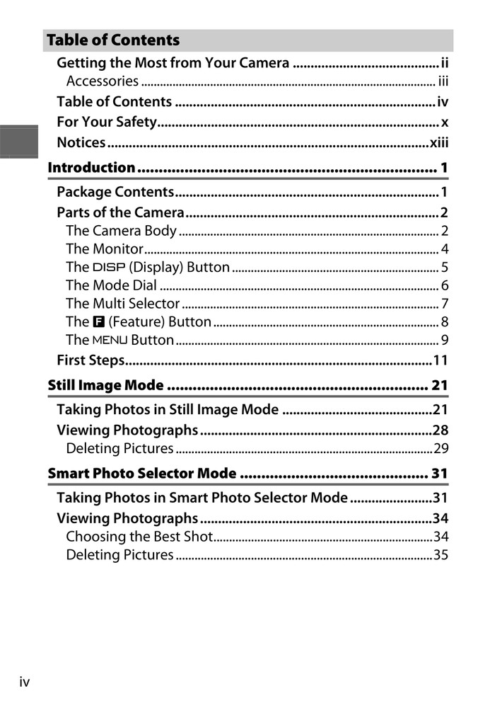 Nikon 1 J1 — Reference Manual User Guide Instructions — 219 Pages — USA Made