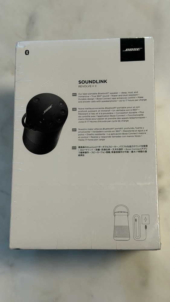 Bose SoundLink Revolve + II Portable Bluetooth Speaker - Black - New Sealed