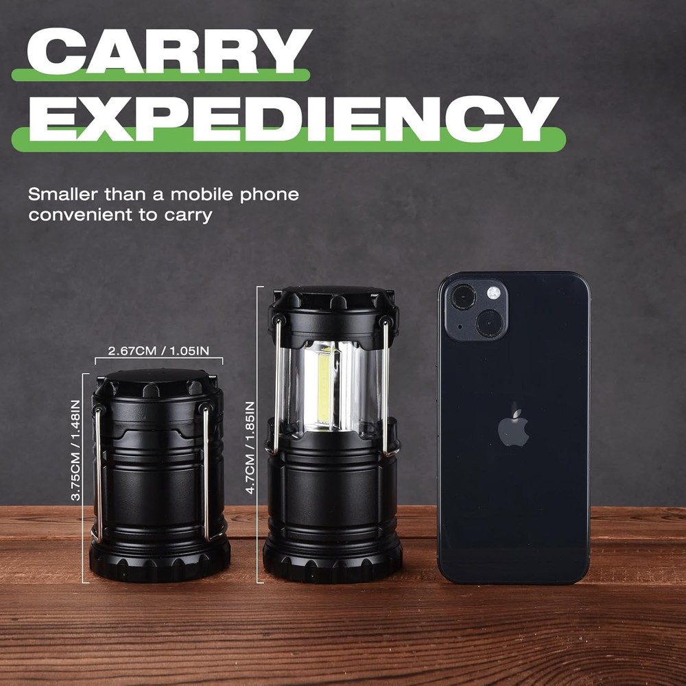 Lantern Collapsible Camping Light, Battery Operated Lanterns LED Super Bright fo