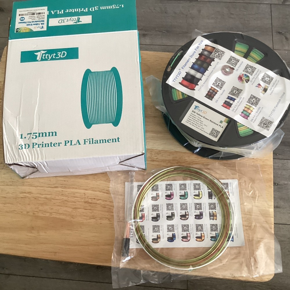 3D Printer PLA Filament 1.75 Mm Silk Yellow Green