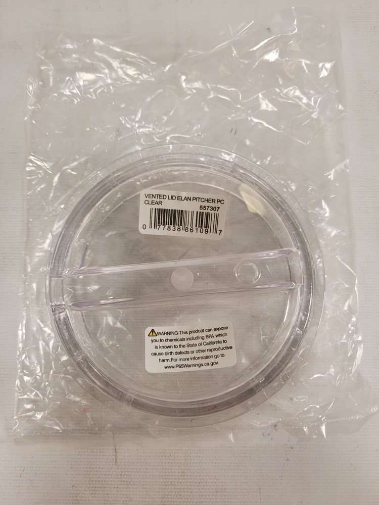 Vented Lid Replacement Part For Elan Pitcher PC Clear 557307