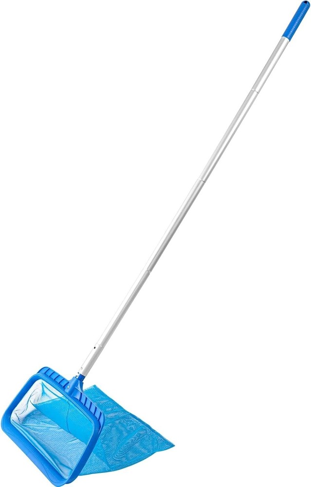 Durable Fine Mesh Pool Net with 26.4"-66.5" Adjustable Pole and Large Capacity