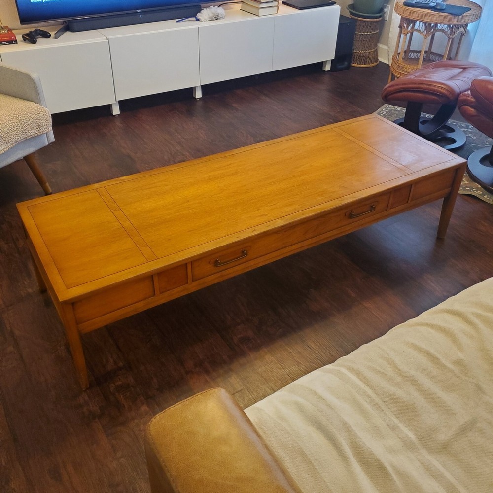 MCM Mid Century Meridian Drexel Coffee Table Long