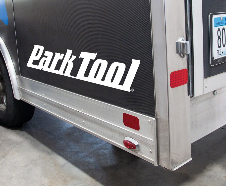 Park Tool DL-36W Horizontal Logo Decal, White