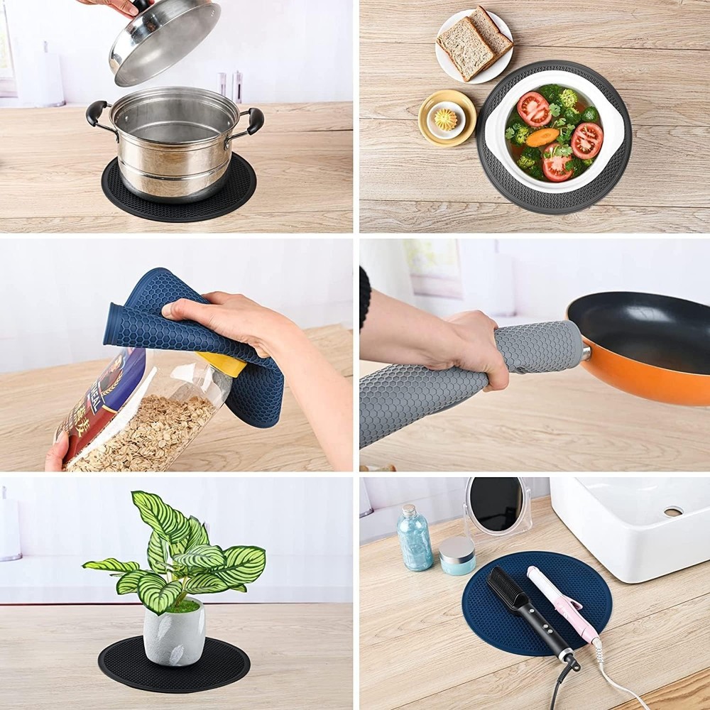 Silicone Microwave Mat Heat Resistant Multifunctional Mat, Splatter Guard, Tr...