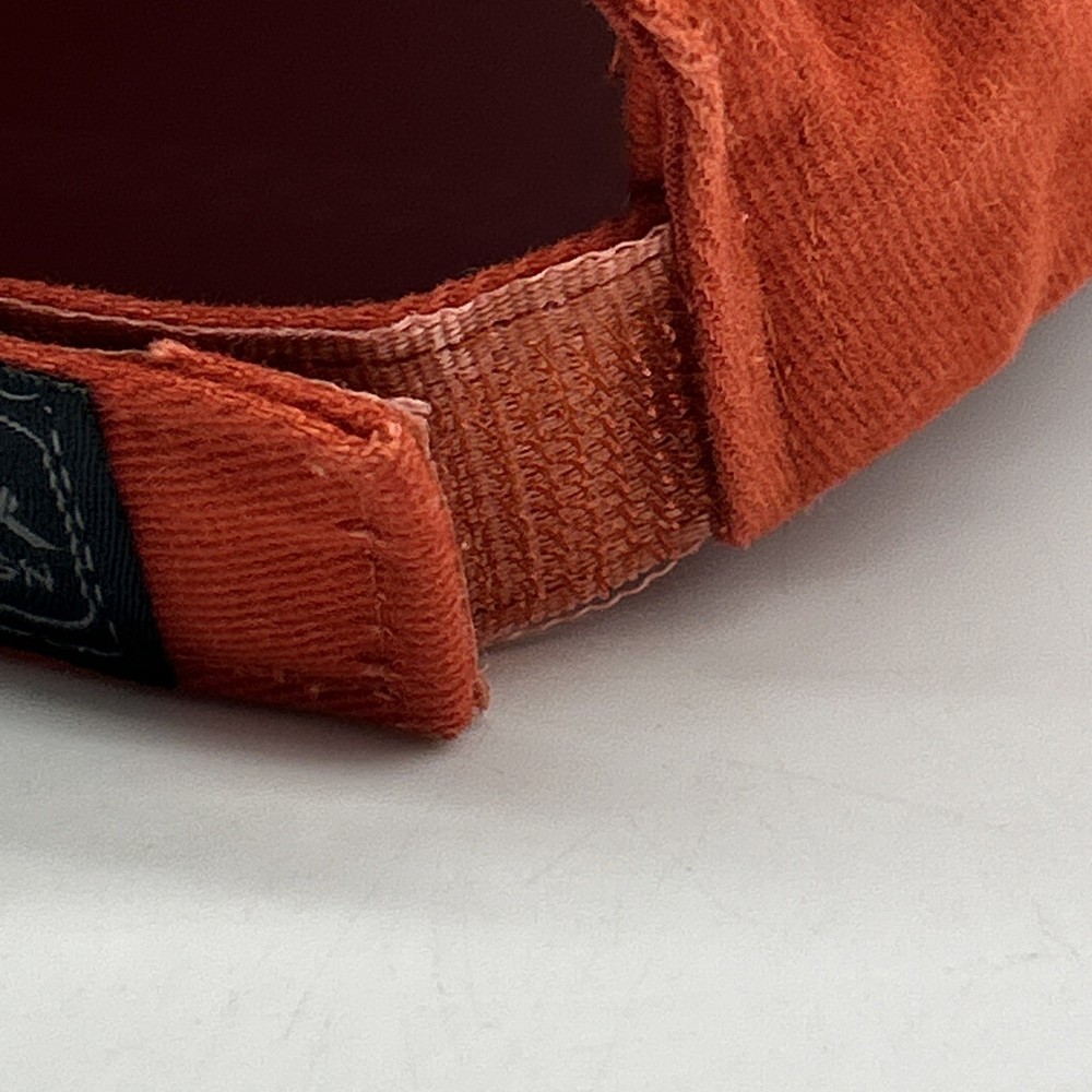 Stonewater Golf Club Hat Cap Adjustable Hook And Loop Strap Orange