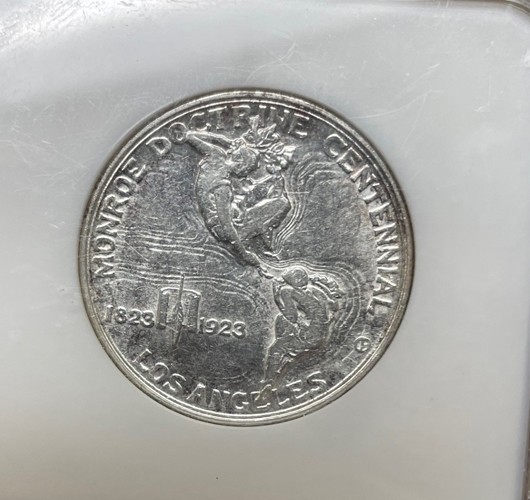 U.S. - 1923-S Silver Monroe Commemorative Half Dollar (NGC AU 55)