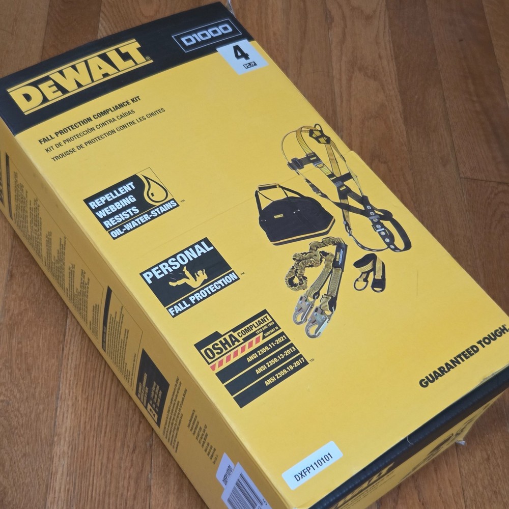 Dewalt Fall Protection Compliance Kit Harness
