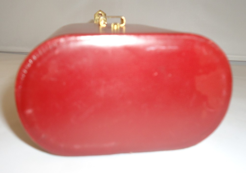 Baccarat For Guerlain Perfume Atomizer In Elegant Red Leather Case