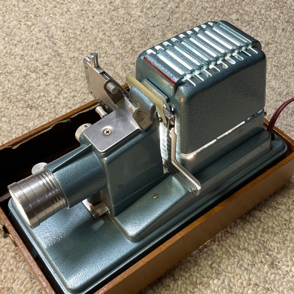 vintage standard projector Original Case Manual Working