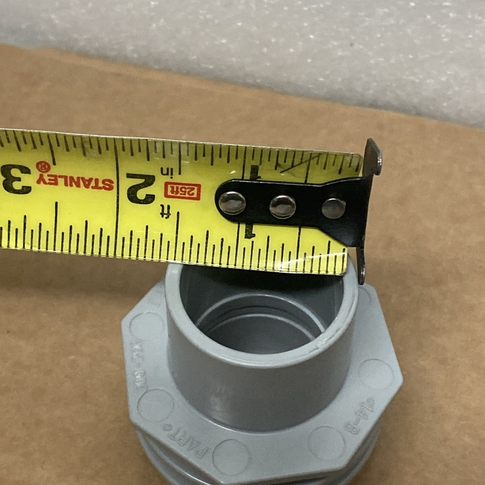 Aquastar 300-308 White 1-1/2" Pool Flush Mount Return Fitting