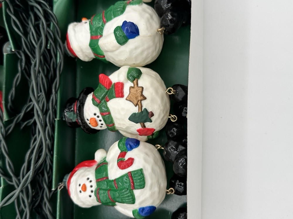 Kurt S. Adler UL1356 10-Light Snowman String light set Used