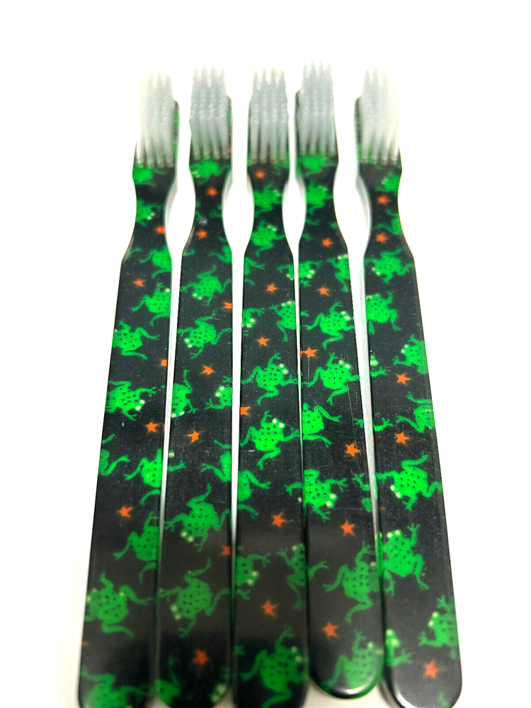 5-PACK Leopard FUN Vintage Designer Toothbrush By Alan Stuart New York