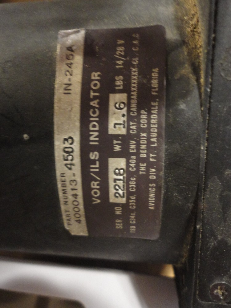 AirCraft, ILS/ VOR Indicator, NON working, for display only