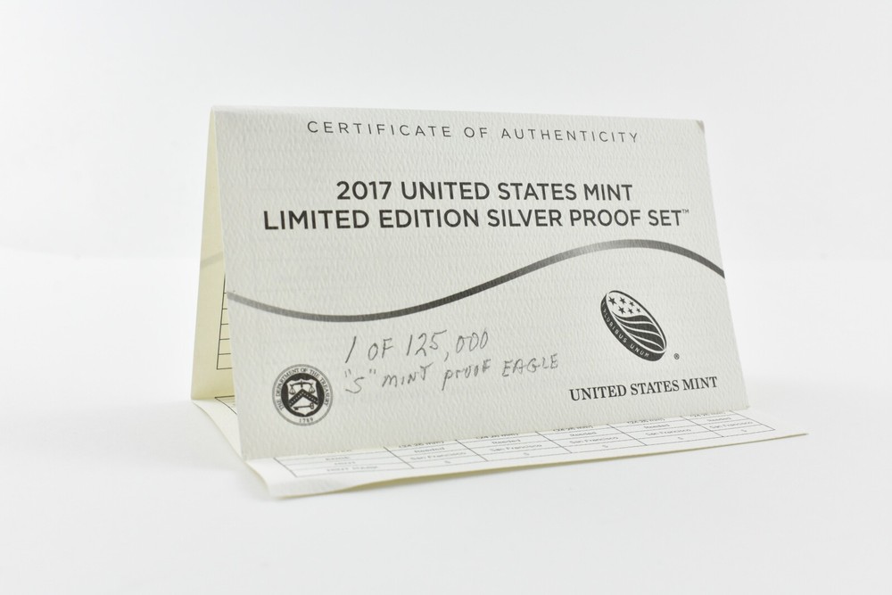 2017 Limited Edition Set OGP Box + CoA No Coins