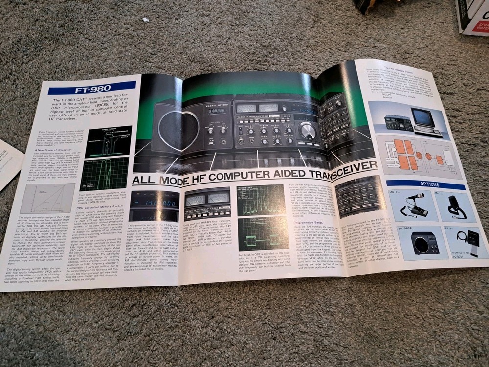Yaesu FT-980 Computer Aided HF Transceiver Sales Brochure