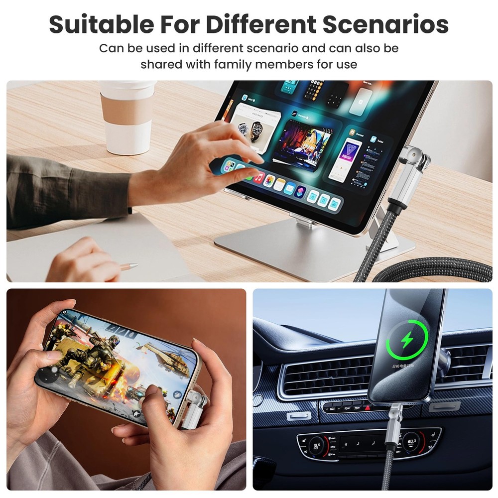 90 Degree USB C to Lightning Cable, 90 C Cable