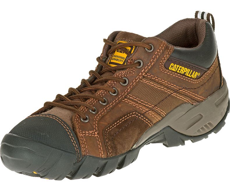CAT Composite Toe Safety Work Oxford Boot Leather Slip Resistant ASTM EH