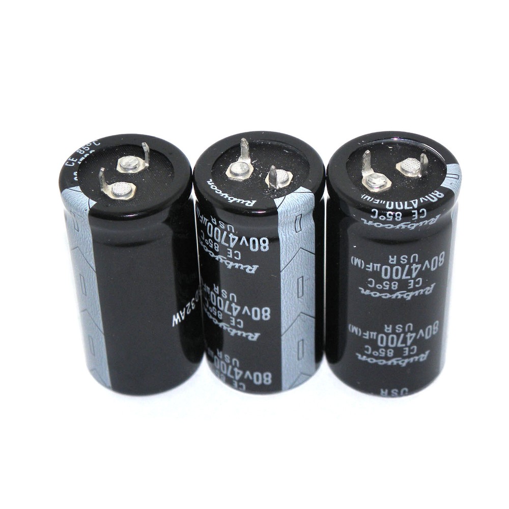 3PCS For Audio Filter 4700uF 80V Rubycon Electrolytic Capacitors