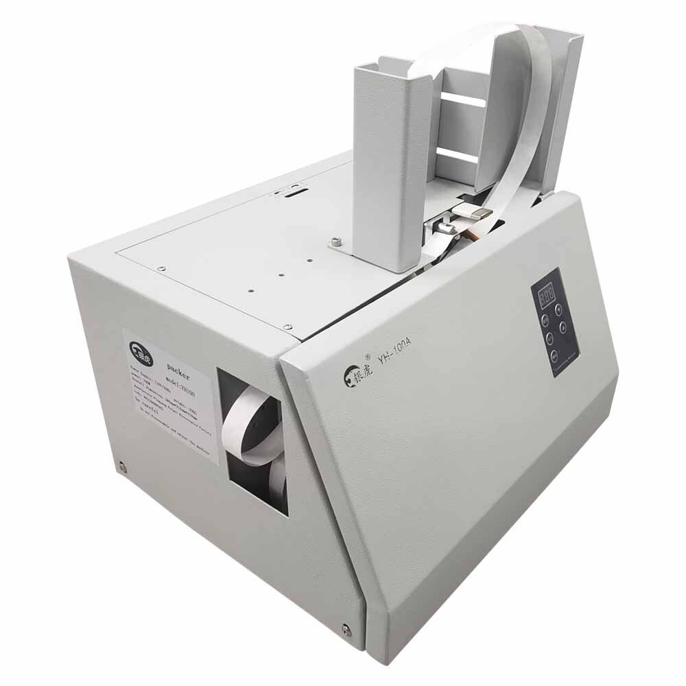 110V Automatic Paper Money Strapping Bundling Machine Banknote Banding Machine