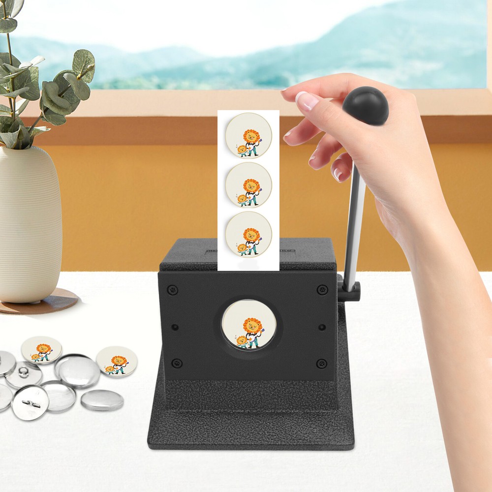 Round Manual Punch Die Cutter Special Die Cutter Button Maker Cutting Machine