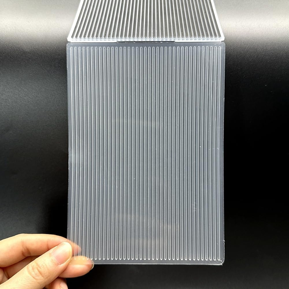 3D Plastic Embossing Folder Template Vertical Stripes Texture A6 Size for Card M